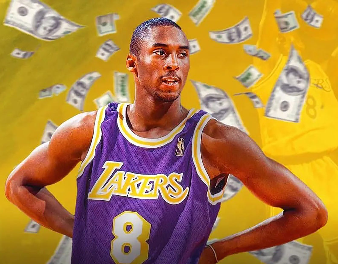 Kobe Bryant signed index card